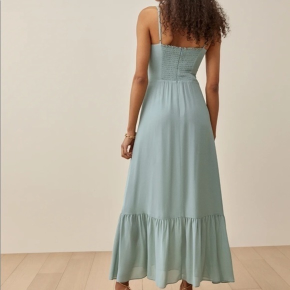 Reformation Emersyn Dress in Celadon *NEW* - Picture 3 of 6